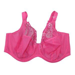 Elomi 42GG Plus Size Embroidered Lace Underwire Plunge Women's Bra NWT